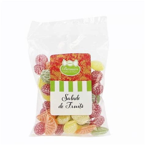 Sachet de bonbons salade de fruits givrés 100g Bonbon Barnier