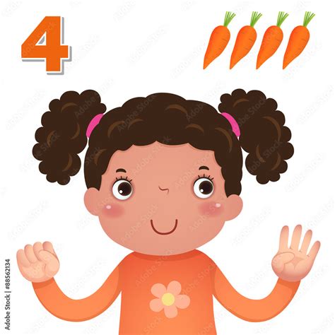 kids learning material learn number  counting  kids hand