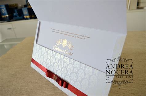 Convite De Casamento Nude E Branco Atelier Andrea Nocera