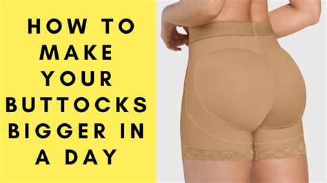 How To Make Your Buttocks Bigger In A Day Youtube