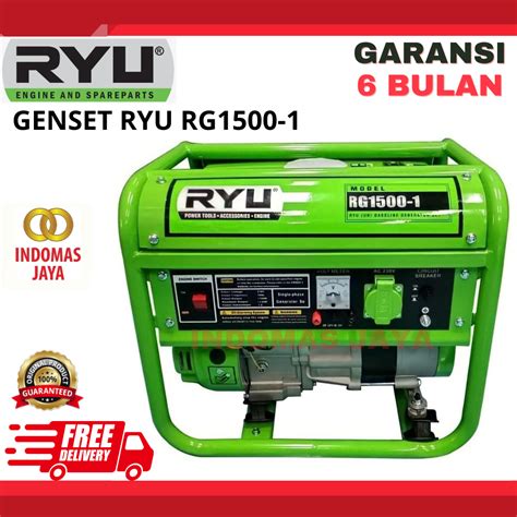 Jual Mesin Genset Ryu Gasoline Generator Set Rg Shopee Indonesia