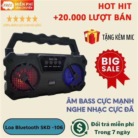 Loa Bluetooth H T Karaoke Skd T Ng K M Mic Nghe Nh C C C M