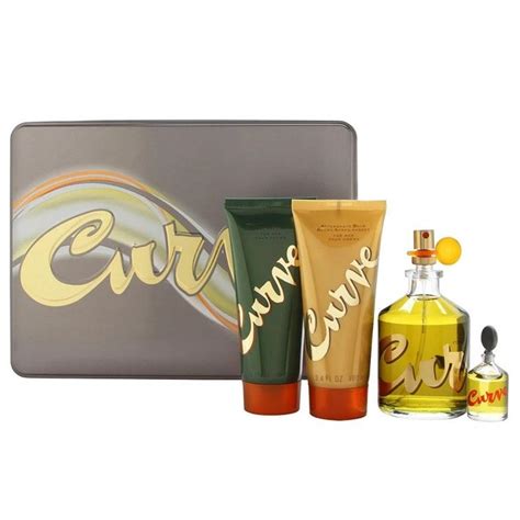 Estuche Liz Claiborne Curve Tradicional Hombre Piezas Caja Metal