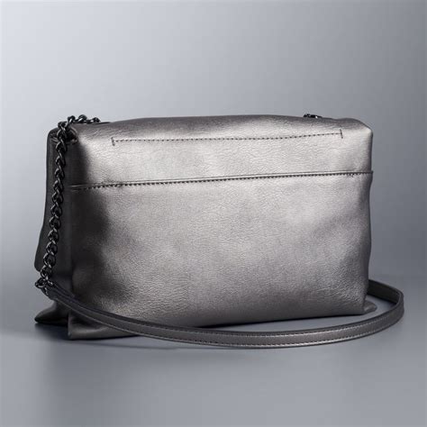 Simply Vera Vera Wang Garrison Double Entry Flap Crossbody Bag Simply