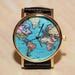 Wristwatches Travelers Wristwatch World Map Globe Clock