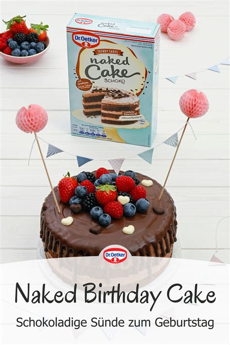 Naked Cake Schoko Zum Geburtstag
