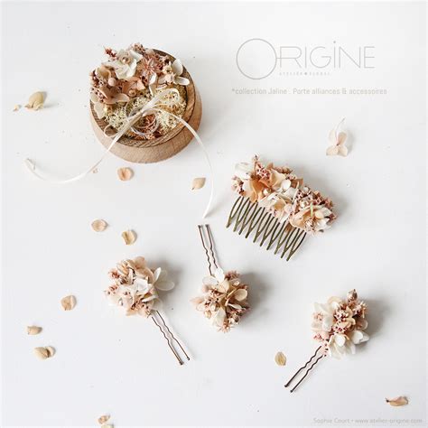 Bouquet de mariée blanc nude fleurs stabilisées