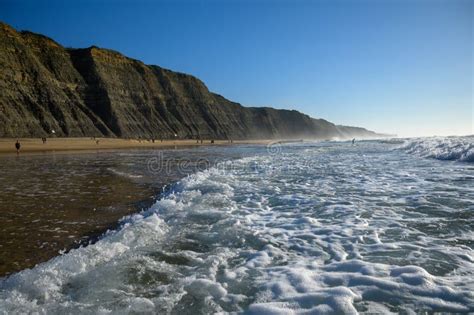 Magoito Beach Beautiful Sandy Beach On Sintra Coast Lisbon District