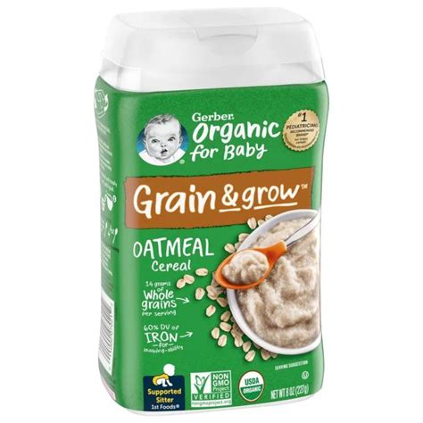 Gerber Organic Oatmeal Single Grain Cereal Oz G Lazada