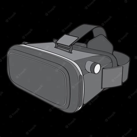 Premium Vector Virtual Reality Headset Coloring Drawing Vector Virtual Reality Headset Drawn