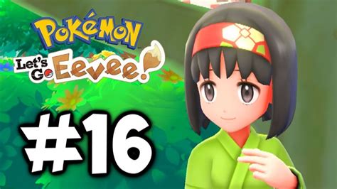 Gym Leader Erika Pok Mon Let S Go Pikachu Eevee Gameplay