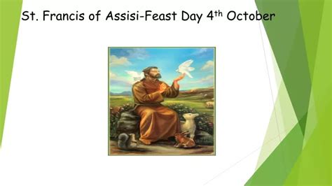 Ppt St Francis Of Assisi Feast Day 4 Th October Powerpoint Presentation Id 9307211