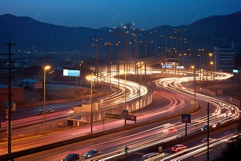 A Roadway In North Korea Full Of Traffic Background, Gyeonggi Do ...