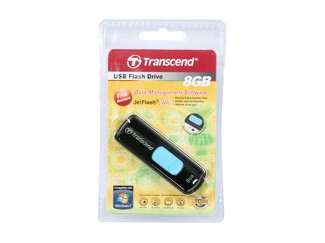 Transcend JetFlash 500 8GB USB 2.0 Flash Drive (Blue) - Newegg.com
