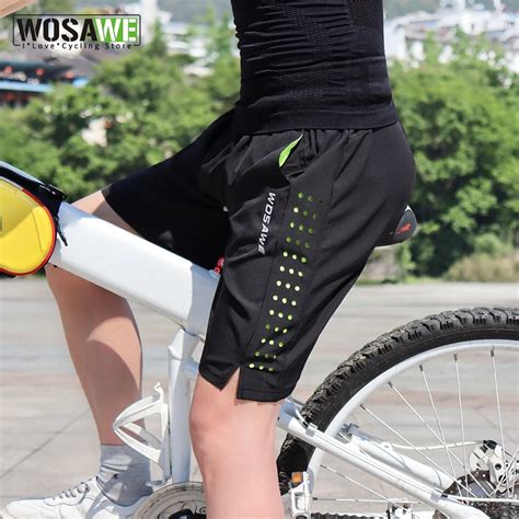 Wosawe Men S Mountain Bike Shorts Cycling Shorts Breathable Loose Fit