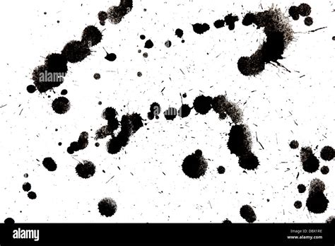 Black Drop Ink Splatter Splash Stock Photo Alamy