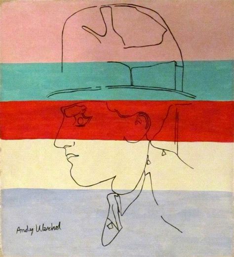 Vintage Abstract Canvas Signed Andy Warhol, Modern Art 20th Century Auction