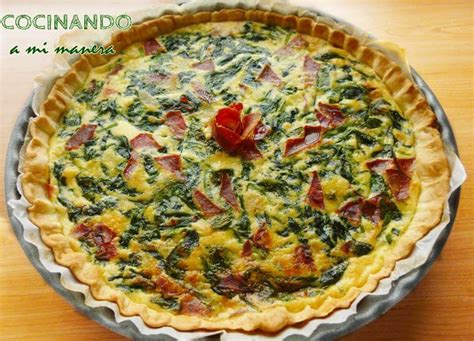 QUICHE DE ESPINACAS Muy fácil y deliciosa