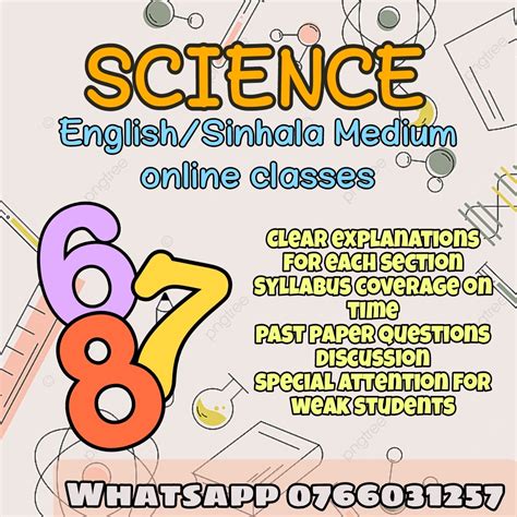 Science English Sinhala Medium Online Classes For Grades