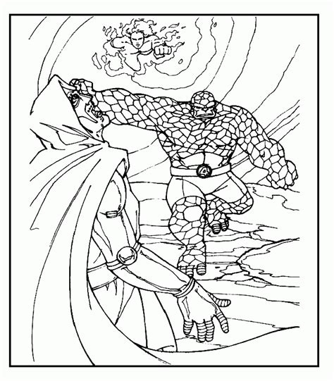 Fantastic Four Coloring Pages