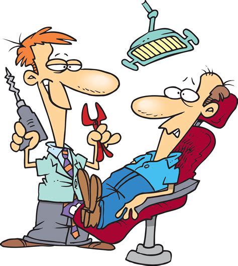 Funny Clipart Dental Dentist Cartoon Png Download Full Size