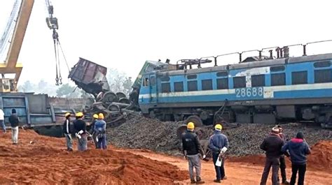 Free Photo Coaches Of Goods Train Derailed Between Koderma Gaya On