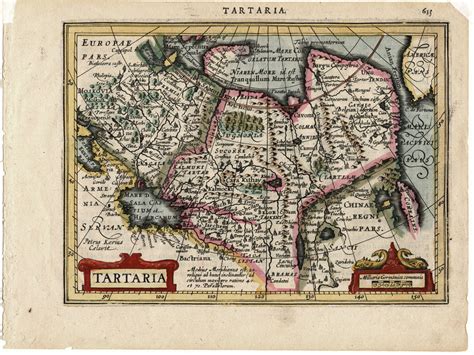 Tataria - Antique Map from Jansson Mercator Atlas Minor - Village Antiques