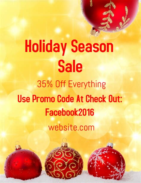 Holiday Season Sale Postermywall