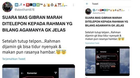 Soal Hoaks Video Suara Marah Marah Mirip Dirinya Gibran Tak Tempuh