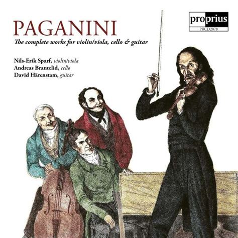 Niccolo Paganini Werke für Violine Viola Cello Gitarre CD jpc