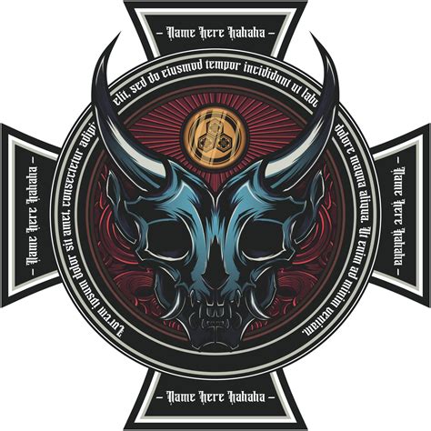 Onimusha mask logo vector illustration 24675592 Vector Art at Vecteezy
