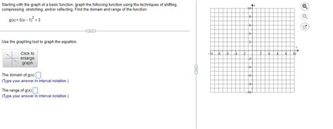 Solved Starting With The Graph Of A Basic Function Graph Chegg