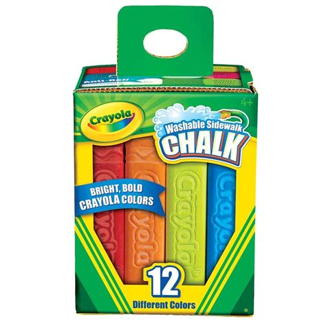 Crayola Washable Sidewalk Chalk 12 Colour Pack Online Toys Australia