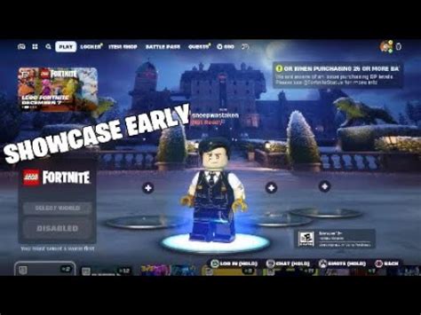 LEGO FORTNITE EARLY LOCKER SHOWCASE YouTube