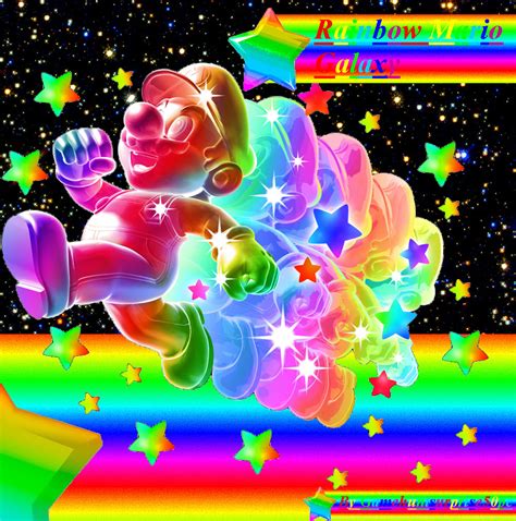 Rainbow Mario Galaxy By Gamehuntsuprise50pc On Deviantart