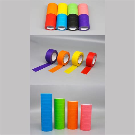 Coloured Tape Artwork Artwork Hand Tear No Residue Handbook Material