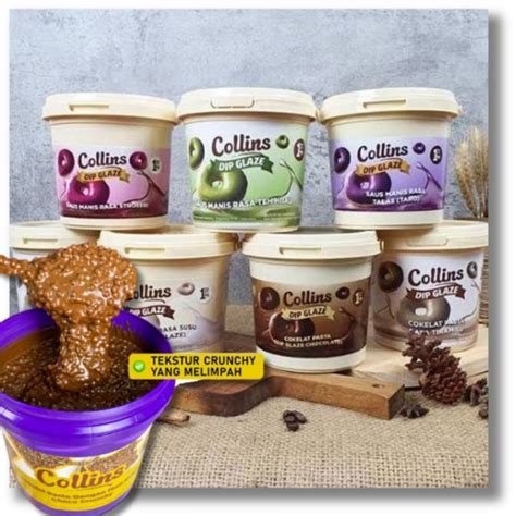 Jual Collins Dip Glaze Kg Collins Choco Crunchy Coklat Taro Green