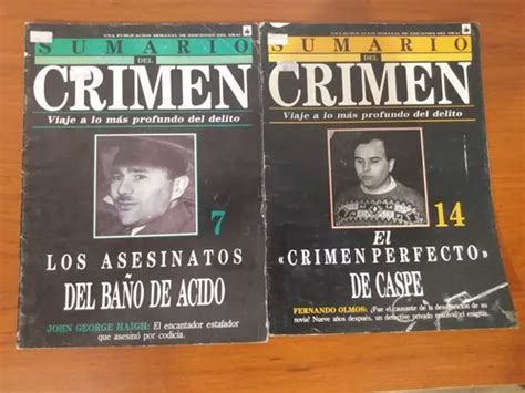 Sumario Del Crimen Lote De 9 Revistas En Venta En Azcapotzalco Distrito Federal Por Sólo