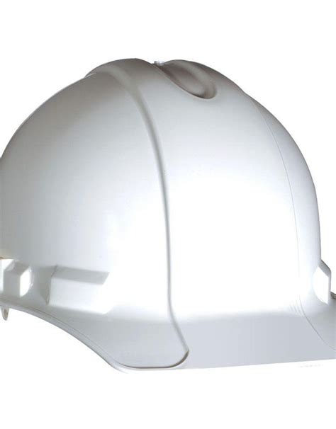 Standard Safety Helmet, Pin Lock Suspension, White Shell - Silt Management Supplies, LLC.