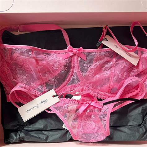 Agent Provocateur “saacha” Pink Bra And G String Depop