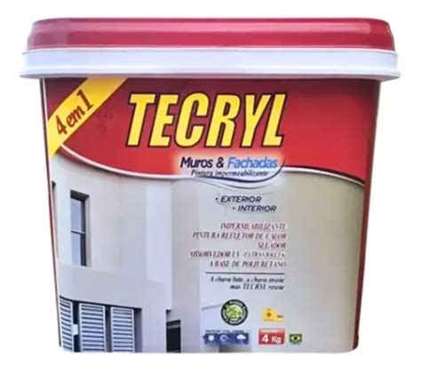 Tecryl Muros E Fachadas Branco Impermeabilizante Kg Parcelamento