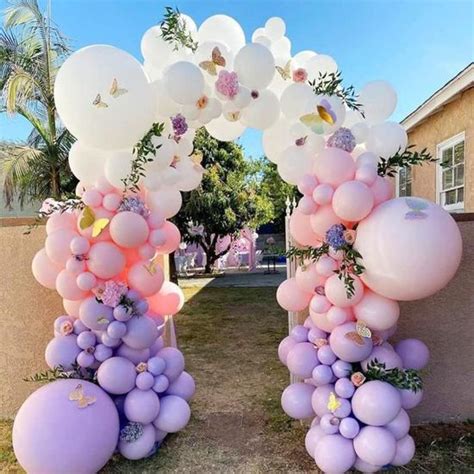 Ballon Guirlande Kit Rose Violet Pcs Ballons D Coration