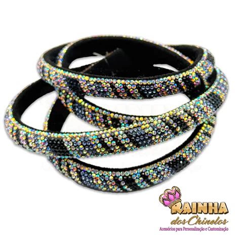 Strass Meia Cana Furta Cor E Azul 10mm Por Metro Rainha Dos Chinelos