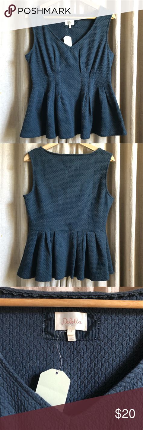 Spotted While Shopping On Poshmark Deletta Peplum Top Poshmark