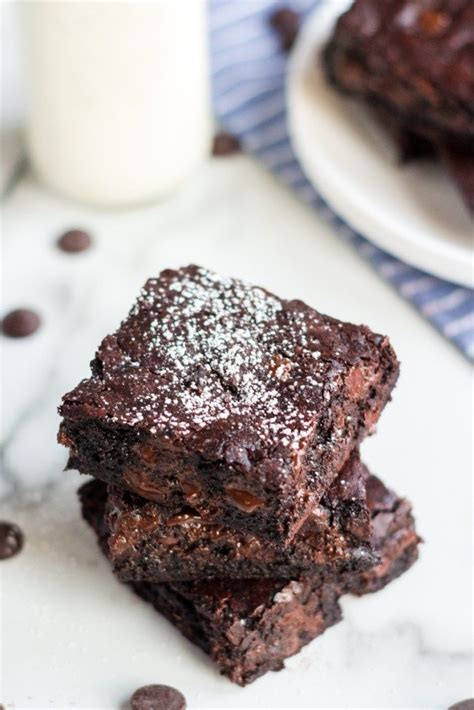 Coconut Oil Dark Chocolate Brownies Are Made With Coconut Oil Instead Of Butter Only 6 Simpl