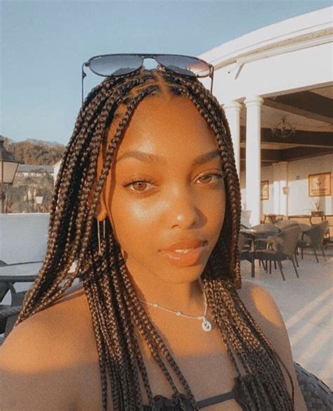 Pin By Tyra Marie 🦋 On Natural Hair And Braids Box Braids Hairstyles For Black Women Big Box