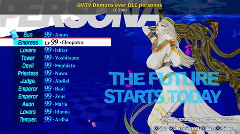 Smtv Demons Over Dlc Personas Persona 3 Reload Mods