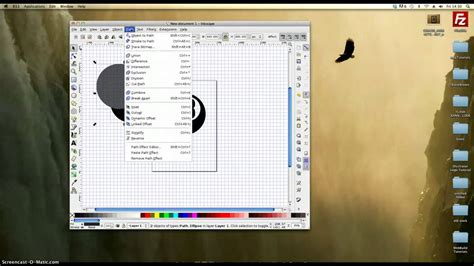 Inkscape Tutorial Graphic Design Blur Tool And Paths Using Inkscape