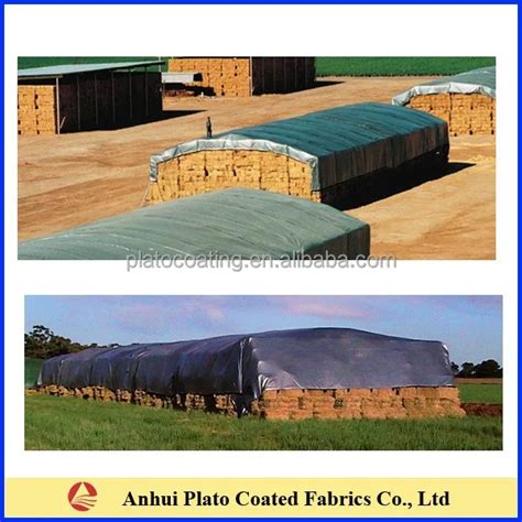 Custom Waterproofwindproof Round Bale Hay Tarps Cover Buy Round Bale