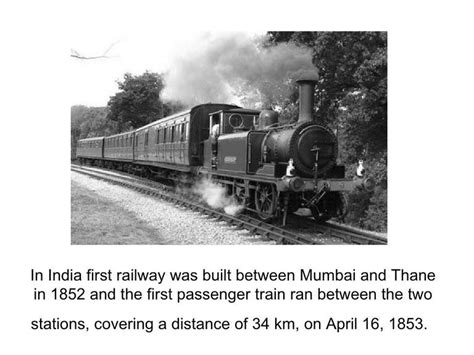 Rare and Vintage Images: Image of first Rail in India in 1853